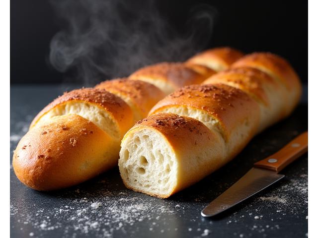Baguette croustillante parisienne
